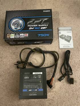 Zalman Zm750ebt Ebt Series Power Supply 750 W - European 240v Ac Cord
