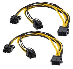 Zdycgtime Cgtime-00034 2 Pack 8 Pin Pci-e Pci Express Graphics Video Card Gpu Vga Female To Du