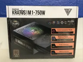 Zeus Gamdias 848475004426 Kratos Rgb M1 750w 80 Plus Bronze Certified Gaming Power Supply New