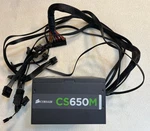 Corsair CS650M 650W 80 Plus Gold Semi-modular Atx Power Supply Psu, Tested Used. Price: $40.00.