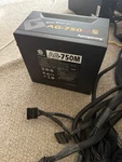 Apexgaming AG-750M 750W Atx Modular Power Supply, Pcie, Sata, 4+4 Cpu Connectors Used. Price: $48.00.