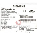 Used & Tested Siemens A5E00320852 Modular Power Supply. Price: $662.70.