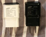 SAMSUNG(5V/1.55A)SINGLE Usb Wall Charger Travel Adapter BLACK/WHITE-EP-TA50JBE Used. Price: $6.00.