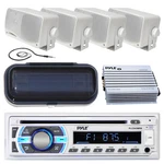 Pyle PLCD43MRB Single Din Receiver With Cover, 4X 3.5'' 200W Speakers, Amplifier New. Price: $235.49.