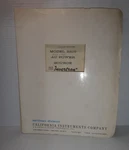 California Instruments 251T Instruction Manual W/drawings Rev: 12/70 Used. Price: $49.99.