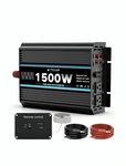 Olteanp 1500W Pure Sine Wave Inverter 12V Dc To 110/120V Ac Power Wi.... Price: $99.92.