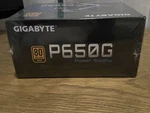 Gigabyte P650G Power Supply 80 Plus Gold 650W -brand New Never Opened. Price: $90.00.