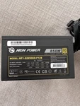 High Power 850W 80+ Gold Supply Atx 3.1 Model HP1-S2850GD-F12S Never Used Open. Price: $59.99.