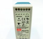 2X Mean Well MDR-40-48 Din Rail Industrial Power Supply 40W, 48VDC Black Box New. Price: $75.00.
