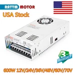 Us 600W 12V 24V 36V 48V 60V 72V Dc Switching Power Supply Psu For Led/cctv/cnc New. Price: $29.99.