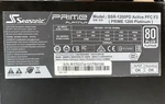 Seasonic Prime 120V Platinum Atx Power Supply 1200W (SSR-1200PD) No Cables Used. Price: $120.00.