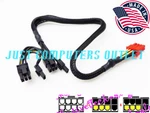 18" Powerspec Modular 6+2PIN Pcie Cable Set For PS650GSM / PS650BSM Psu Open. Price: $16.99.