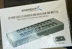Sabrent 90W 20-PORT Usb 2.0 Fast Charger, 12V Power Supply Included (AX-P20C) New. Price: $30.00.