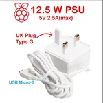 Raspberry Pi Micro Usb Power Supply 12.5W (uk) For 1, 2, 3, Zero, New. Price: $6.99.
