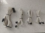 Corsair Premium Braided White Psu Cables - Type 4 Used. Price: $19.99.