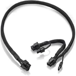 Braided Atx Psu 8 Pin Male To Dual 6+2 Pcie Gpu Power Supply Spli New. Price: $19.99.