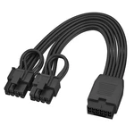 12VHPWR Cable Extension, 16 PIN12+4 Female To Dual Pcie 8 PIN6+2 Gpu, Ps... New. Price: $27.40.