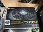 *open Box* Corsair TX750M 750W 80 Plus Gold Power Supply. Price: $50.00.