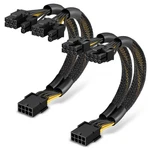 J&d 2-PACK Pcie 8 Pin To Dual (6+2) Power Adapter Cable, 9 Inches,... New. Price: $14.52.