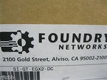 New Open Box Foundry SI-GT-EGX2-DC WSM6-1 J-B2GX RPS3 Serveriron. Price: $195.00.