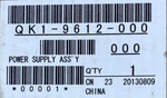 Canon Power Supply Assy QK1-9612-000 New. Price: $237.12.