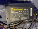 Pre-owned Solid Gear SDGR-750E Atx Power Supply 750W Used. Price: $14.99.