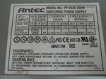 Antec PP-253X 250W Power SUPPLY115/230VAC, 3.3/5/12VDC Used. Price: $24.00.