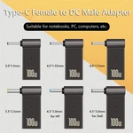 Pd 100W Universal Laptop Power Charger Supply Adapter Usb-c Female Dc New. Price: $10.95.