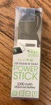Opened Box Hype Usb Mobile Tablet Power Stick 2200 Mah , HY-10995 Charger Used. Price: $11.99.