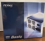Antec Basiq Bp 350 Watt Power Supply ATX12V New Opened For Photos Only. Price: $34.99.