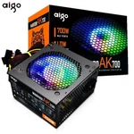 Aigo Ak 700W Pc Psu Power Supply Eu Plug Black Gaming 120MM Rgb Fan 24PIN 12V New. Price: $109.00.