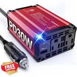 300W Power Inverter Dc 12V To Ac 110V Dual Usb Car Charger Red New. Price: $44.99.