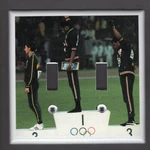 Usa Double Light Switch Plate 1968 Olympics Black Power Tommie Smith John Carlos Ungraded. Price: $11.98.