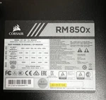 Corsair RM850X Atx 3.1 Pcie 5.1 Ready Fully Modular 850W Power Supply Open. Price: $84.99.