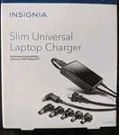 Insignia NS-PWLC593 "universal" 90W Laptop Barrel Charger, Black Tested, Works Used. Price: $10.00.