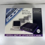 Boca NET-8 / Port Ethernet Hub Internet Sealed + New Box. Price: $39.99.