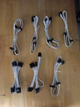 Set Of 7 Cables For Corsair Series (2021), RM650, Fully Modular Power Supply Open. Price: $24.00.