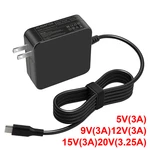 Usb-c Pd Type-c Ac Adapter Laptop Charger Universal Power Supply 65W New. Price: $11.95.