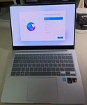 Samsung Galaxy BOOK4 Edge Copilot+ Pc 14" Amoled Touch-screen Laptop Open. Price: $850.00.