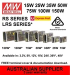 Meanwell Lrs Power Supply 15W 25W 35W 75W 100W 150W 12V 15V 24V 48VDC Brand. Price: $71.27.