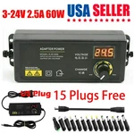 60W Power Supply 3V 24V Adjustable Variable Universal Switching Ac/dc Adapter New. Price: $14.99.