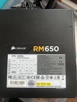 Corsair RM650I Pc Power Supply Open. Price: $55.00.