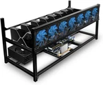 Kingwin Kc Open Air Aluminum Mining Rig Case Frame 7 Fan Slots New. Price: $59.99.