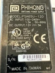 Genuine Phihong PSAC60M-120 12V 5A Power Supply Charger Used. Price: $35.00.