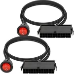 Dkardu Pack 24 Pin Atx Red Led Power On/off Switch Jumper Bridge Adapter Ca... New. Price: $12.53.