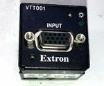 Extron Electronics VTT001 & Power Supply 28-071-27 Vga Twisted Pair Transmitter Used. Price: $40.00.