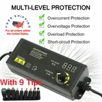 Universal 2.5A 60W 3-24V Adjustable Dc Power Supply Adapter Display 9 Plugs Tips New. Price: $13.99.