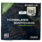 Zalman ZM450-US 450W Two Forward Atx Switching Power Supply Nib New. Price: $45.99.