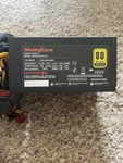 Miningcave Power Supply 80 Plus Gold Model: 1600W-6GPU-ATX Used. Price: $49.99.
