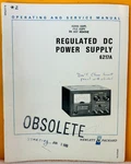 Hp 06217-90001 1969 Dc Power Supply Bench Series Model 6217A Service Manual. Used. Price: $39.99.